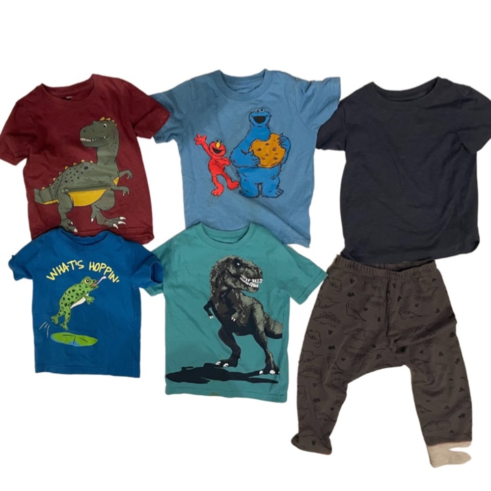 Five Boys (3T) tshirts and (3T) pants bundle.From smoke free, pet free home.
